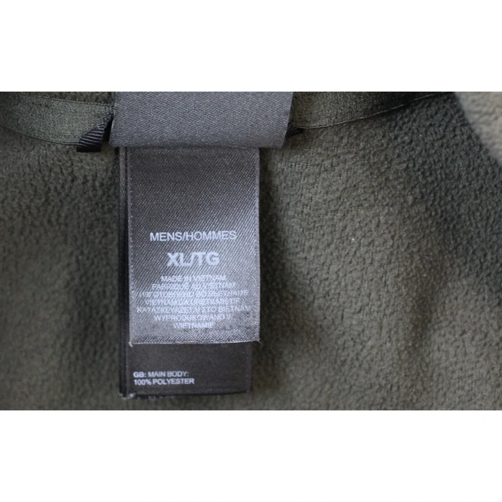 The North Face Sweatshirt Mens XL Green Fleece 1/4 Zip Mock Neck‎ Long Sleeve